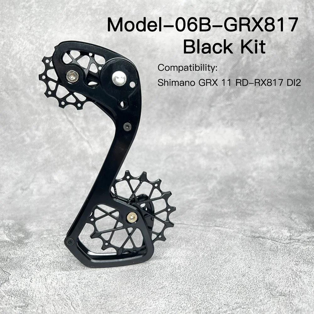 Gravel Rear Derailleur Cage Pulley Wheels for Gravel Derailleur Oversized Bearing For Shimano GRX 11-speed RD-RX812 RX817 Di2
