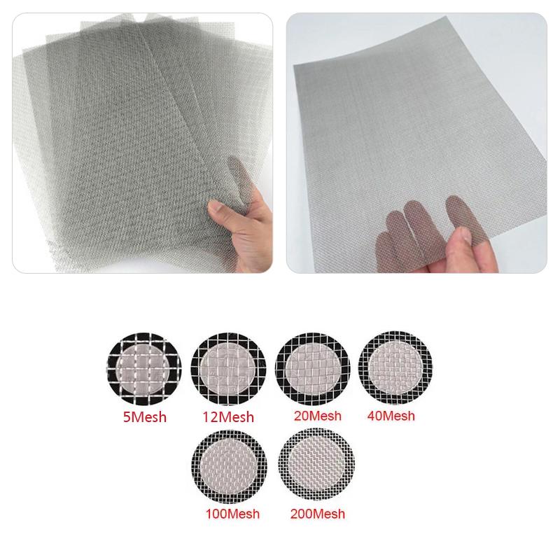 1PC Grid Mesh Sheet Repairing Stainless Steel Durable Mesh Filter Screen DIY Mesh Screen For Straining Multiple Options Available