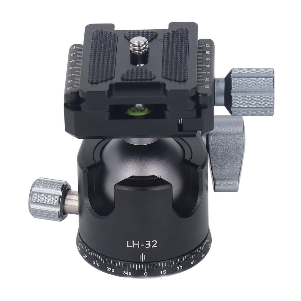 Tripod Ball Head Camera Stabilizer Top 14in Bottom 38in Screw Aluminum Alloy 2 Knob Camera Tripod