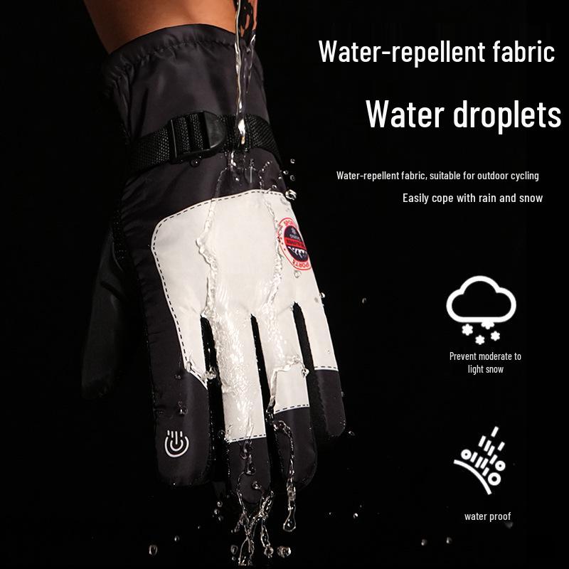 Newcomer Offer: Fleece-Lined Waterproof Ski Gloves for Men & Women - Extra Thick, Non-Slip, Outdoor Warmth