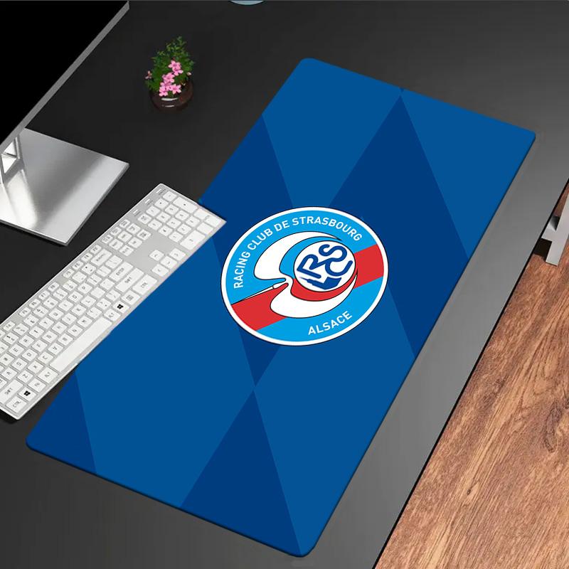 Racing Club Strasbourg Crest Mouse Pad, Rubber Base, Mouse Pad for Gamers and Office Use, Gaming Desk , Easy To Clean Mat Christmas fan gifts
