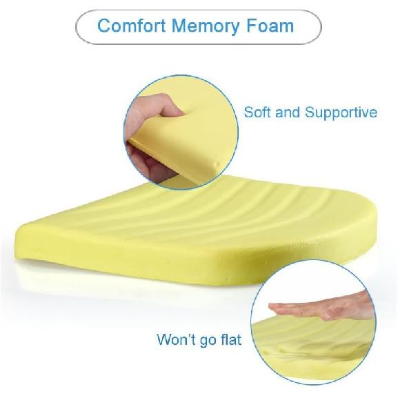 Augld 14x14 Metal Chair Cushion Set of 2 Memory Foam School Chair Cushion Small U Shape Seat Cushion Navy