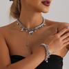 Геометрическое ожерелье на ключицу Хип-хоп металлическое ожерелье Новый браслет для женщин девушек