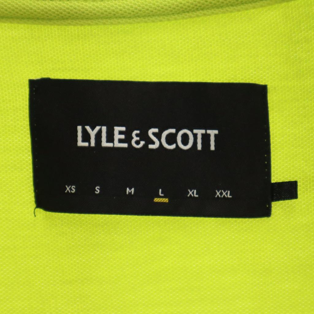 LYLE&SCOTT Поло с коротким рукавом L желто-зеленый Палевый Мужское Б/у