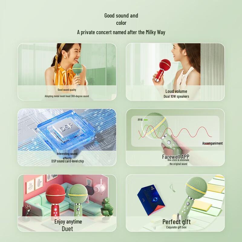 Elvisound Asteroid All-in-One KTV Microphone Speaker