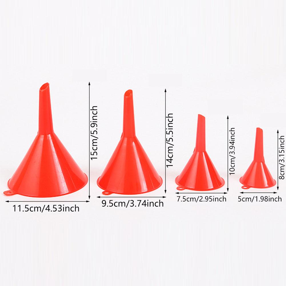 Набор пластиковых воронок для автомобильного масла, бензина и жидкостей, для автомобиля, дома, кухни, функциональная пластиковая воронка для дома, лаборатории