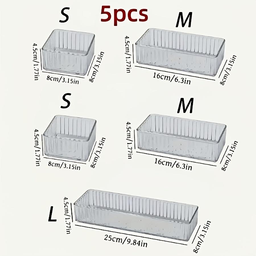 Прозрачный акриловый ящик для хранения косметики, подходит для туалетного столика, для хранения помады, теней для век, средств по уходу за кожей, для домашнего использования, разделитель для ящика, настольный органайзер для макияжа