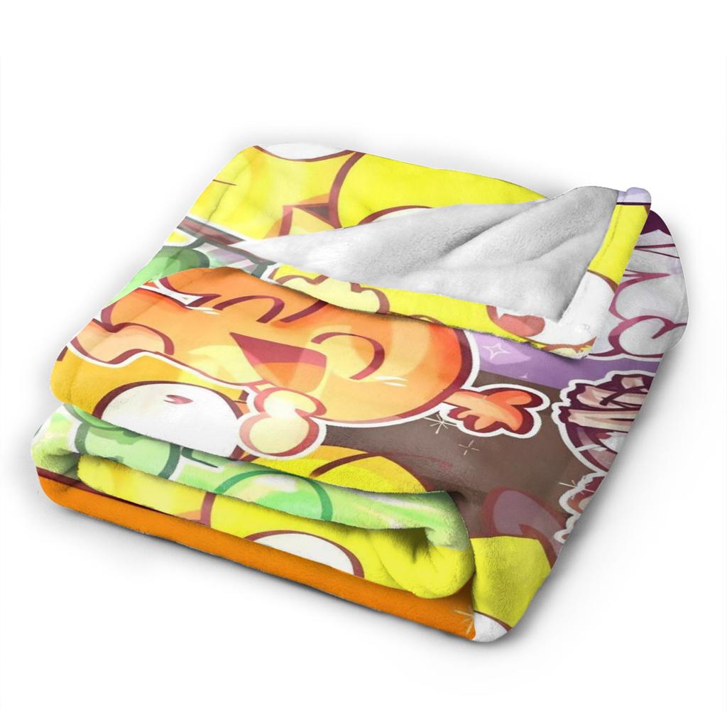 BFDI Animated Cartoon Blankets  Wool Funny Soft Throw Blanket for Bedding Lounge Decoration