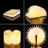 USB Charging Book Light Mini Folding Night Light Creative Gift Book Light Wooden Cover
