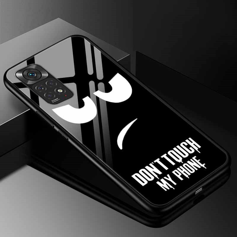 For Xiaomi Redmi Note 11s Case Tempered Glass Fashion Cover for Redmi Note 11 Pro 5G Global Note11 Case, 9s 10s Bumper Note11s