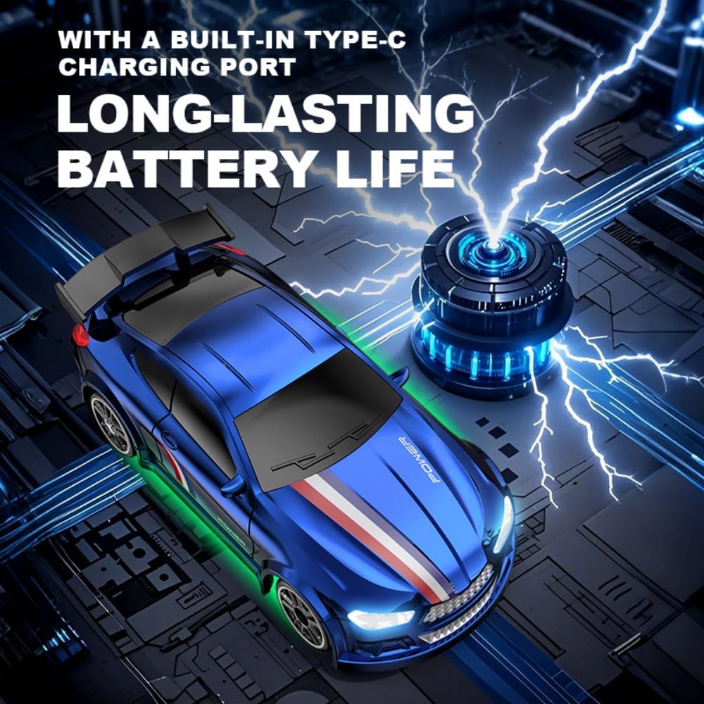 TDchougin 164 Scale Mini Remote Control Car, 2.4GHz Rechargeable Remote Control Car Toy, Birthday Gift for Kids, Boys, Elementary and Middle School