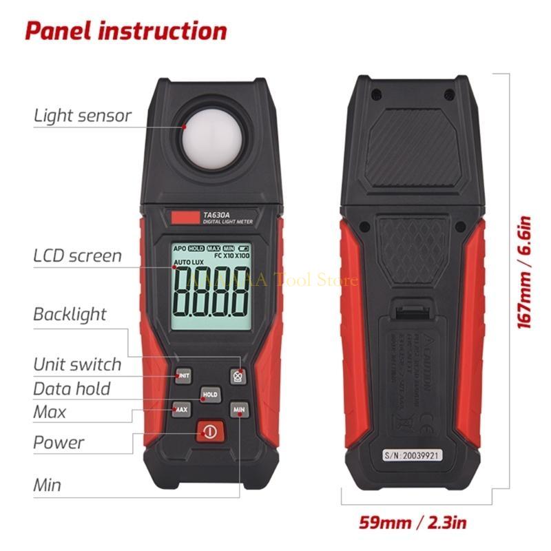 A2BE Digital Luxometer ProfessionalLight Meter High Accuracy Illuminometer Photometer
