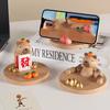 Anti-slip Capybara Mobile Phone Holder Resin Capybara Desk Lazy Bracket  Smart Phone Display