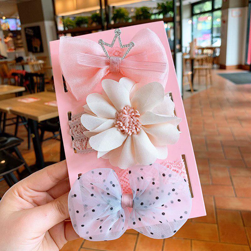 Набор повязок на голову для новорожденных девочек, 3шт