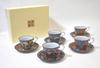 Nishikai Ceramics Presentation Old Imari Coffee Bowls and Dishes Set 31802