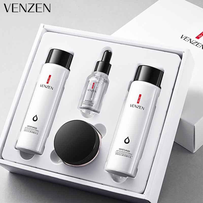 VENZEN Niacinamide Cosmetic Kit Pore Shrinking Moisturizing Facial Skin Care Set