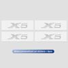 XKUGH1 For BMW New 2025 4/8PCS Car Metal Decal Badge Waterproof Decorative Sticker Accessory For BMW E30 E34 E36 E39 E46 E52 E53 E60 E6