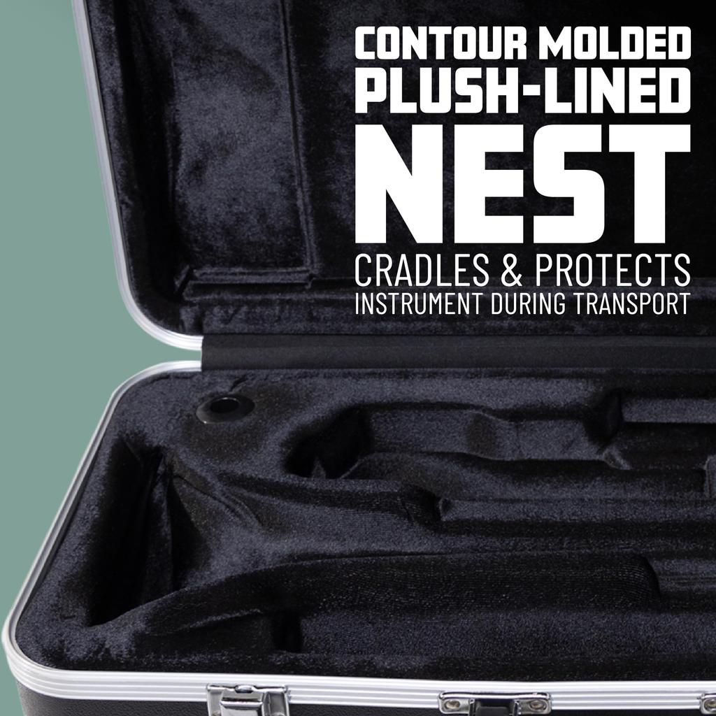 GATOR Кейс Andante Series для альт-саксофона, ABS-пластик снаружи, GC-ALTOSAX-23