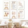 Colorful Mental Health Canvas Printing Posters Bohemian Inspirational Poster Decoration Classroom Office Nursery Wall Art Decor