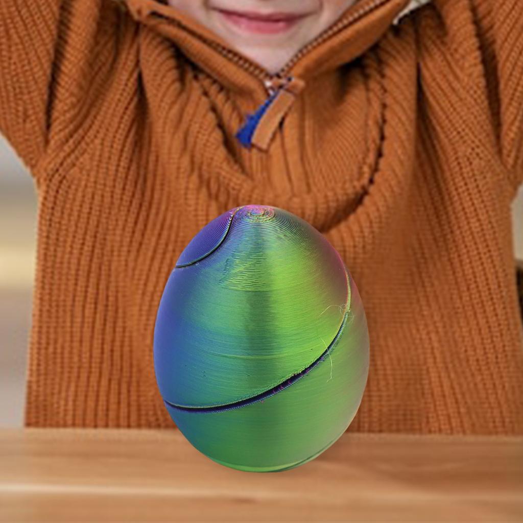 3D Printed Spiral Egg Sensory Rotating Spinner Toy For Kids Easter Basket And Classroom Prize Stress Relief Relaxing Toy