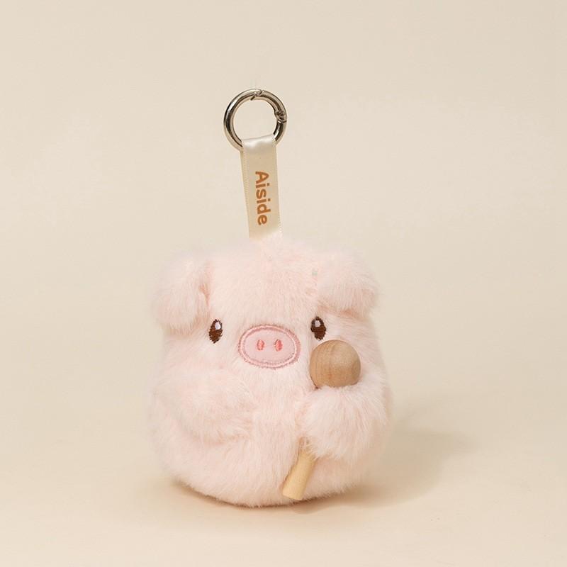 Knock On The Wooden Fish Plush Keychain With Soft Polyester Filling For Gift And Decoration