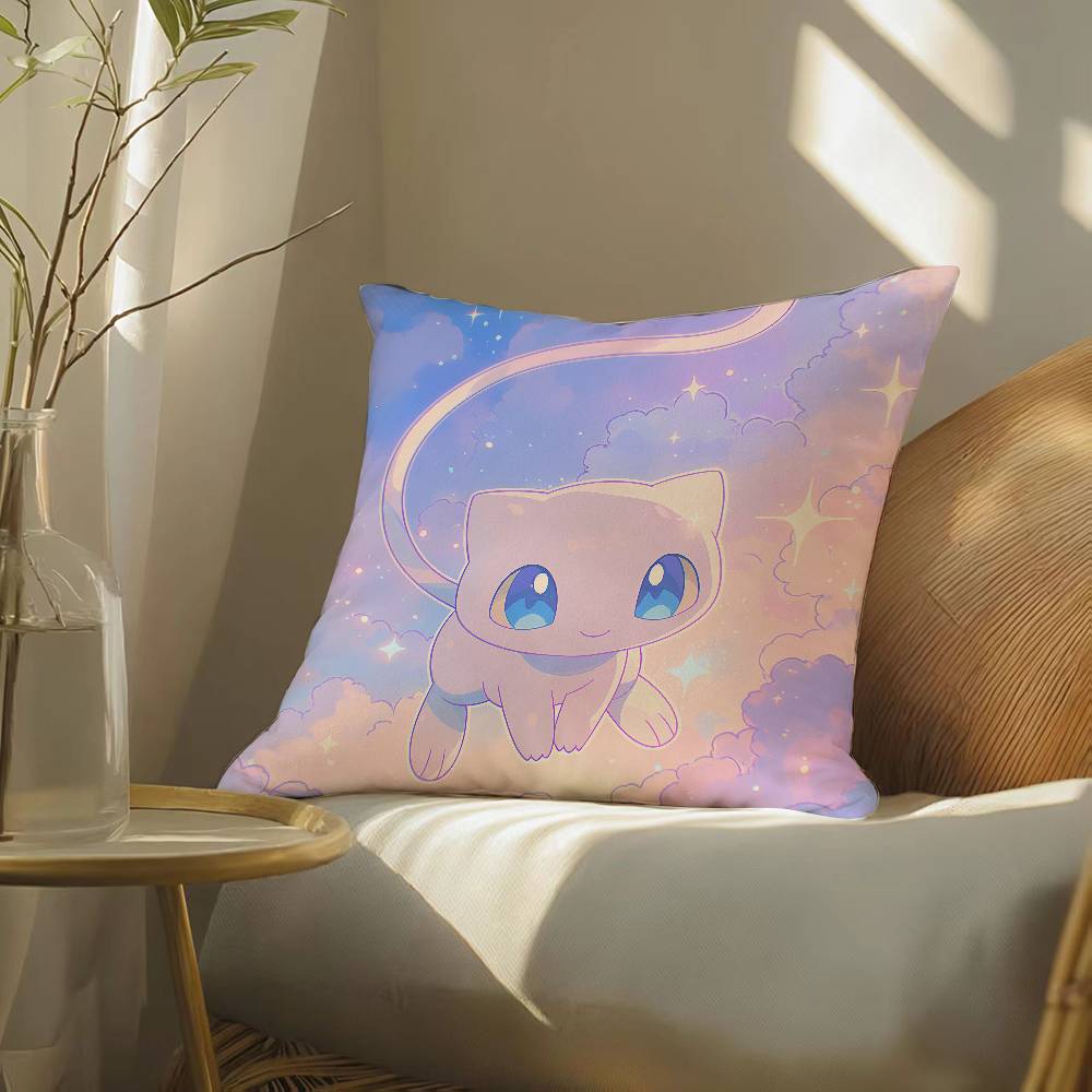 Pokemon Anime Fan Collection Plush Pillow Cover Soft Short Plush Cushion Cover For Sofa Bedroom Home Decor Gift