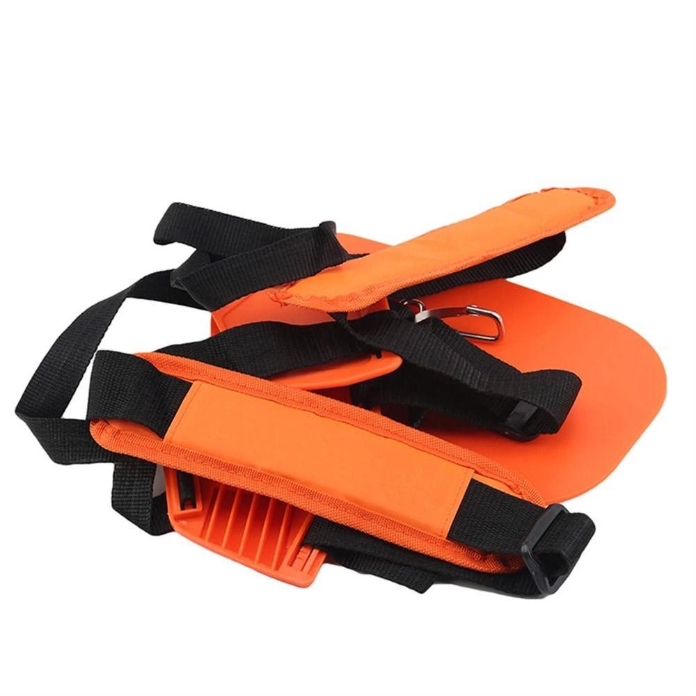 Adjustable Strimmer Harness Orange Trimmer Shoulder Strap Brush Cutter Strap Trimmer