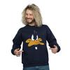 Looney Tunes Mens Daffy Duck Face Sweatshirt