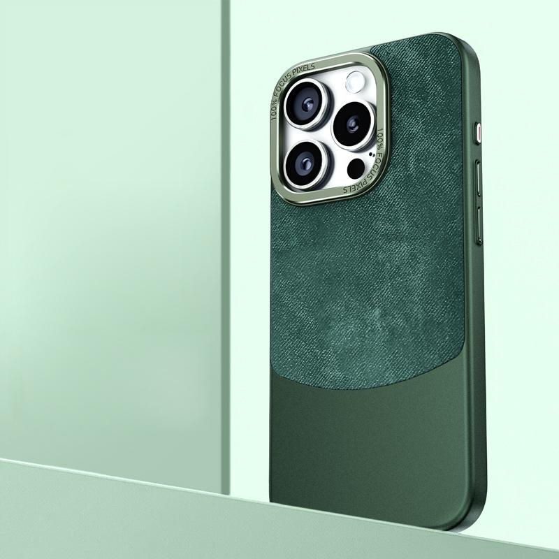 Фланелевой кожаный противоударный чехол для телефона для Huawei Mate 60 50 Pro 40 iPhone 15 14 13 Pro Max 12, чехол для ПК, гибридный металлический каркас