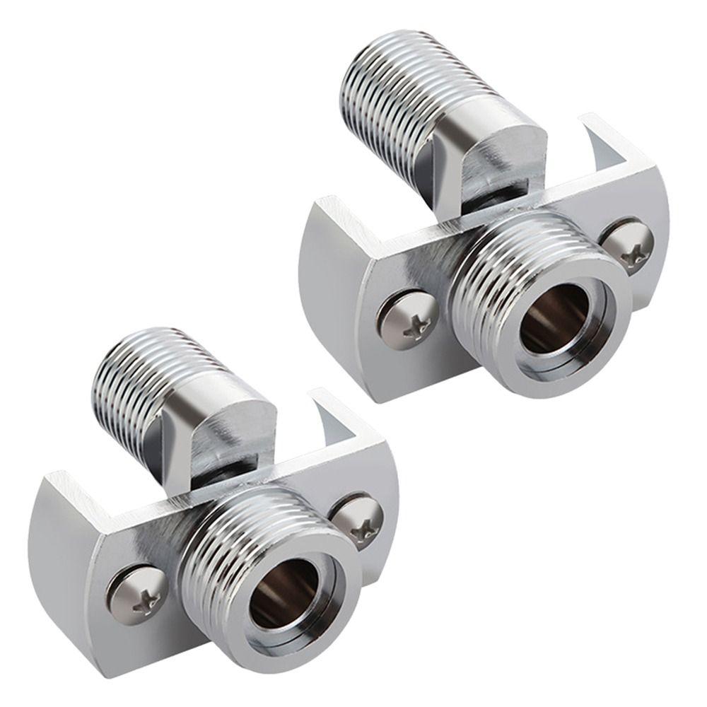 Смеситель для душа с угловой изогнутой ножкой, эксцентриковым винтом, регулировкой угла наклона, адаптером для смесителя для душа