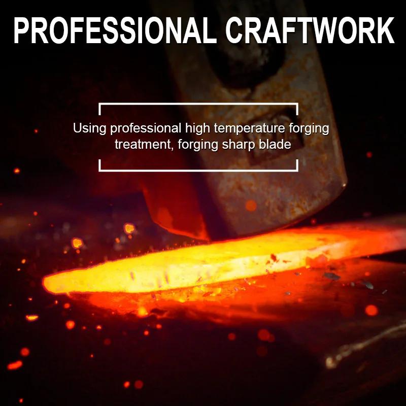 Тесак для мяса, ковка, нож шеф-повара, мясника, кухонный нож из нержавеющей стали, кованый нож для снятия шкур, нож для нарезки, деревянная ручка, кухонные инструменты