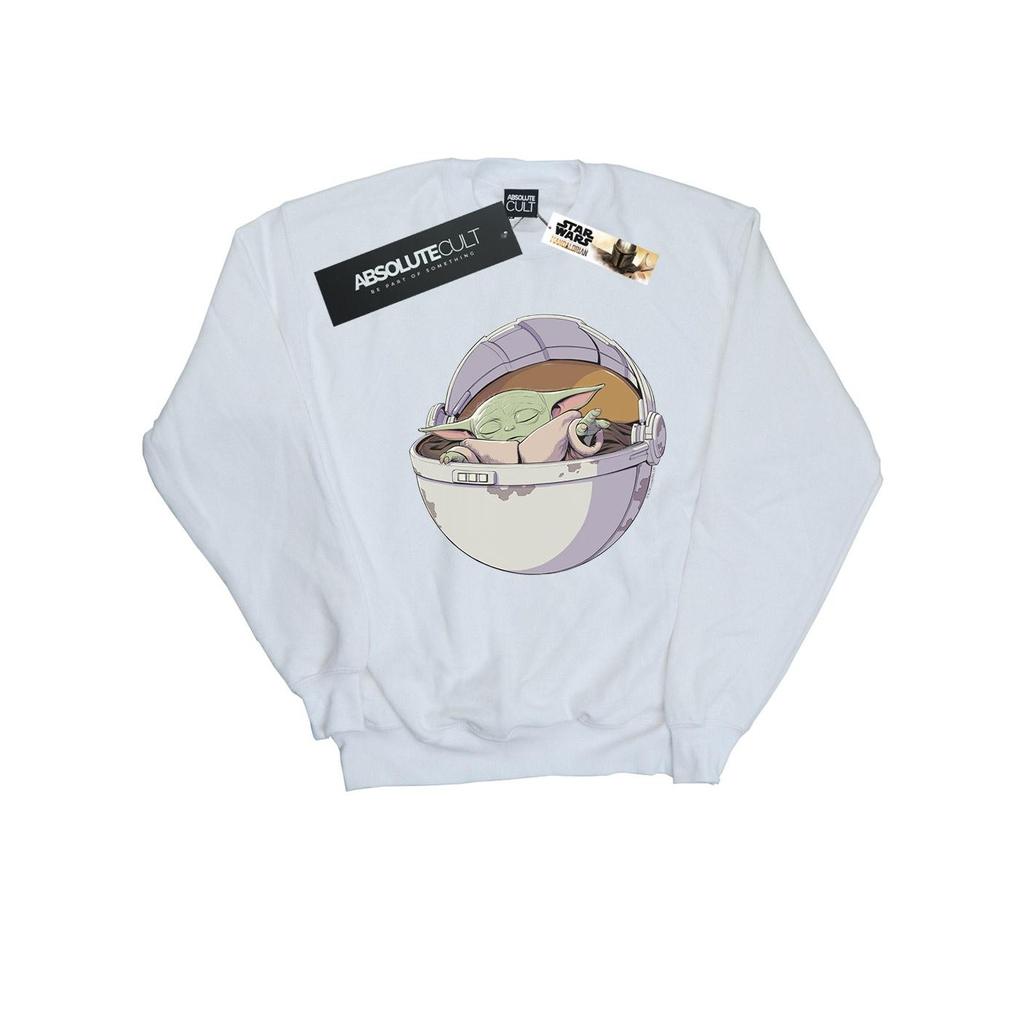Star Wars Mens The Mandalorian Sleeping Child Sweatshirt