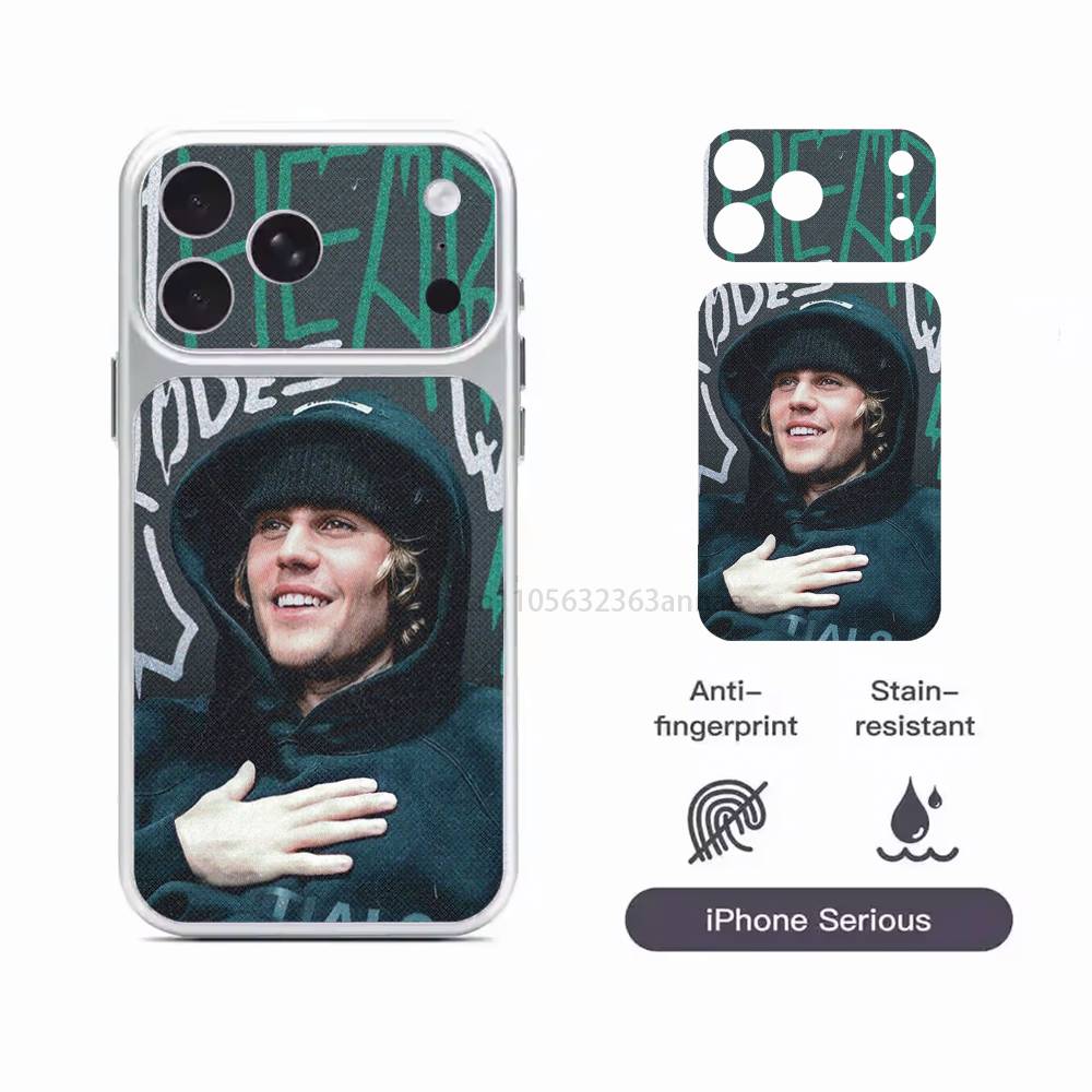 Защитная наклейка Джастина Бибера для iPhone 17 Pro 17 ProMax, наклейка-пленка на заднюю крышку всего корпуса