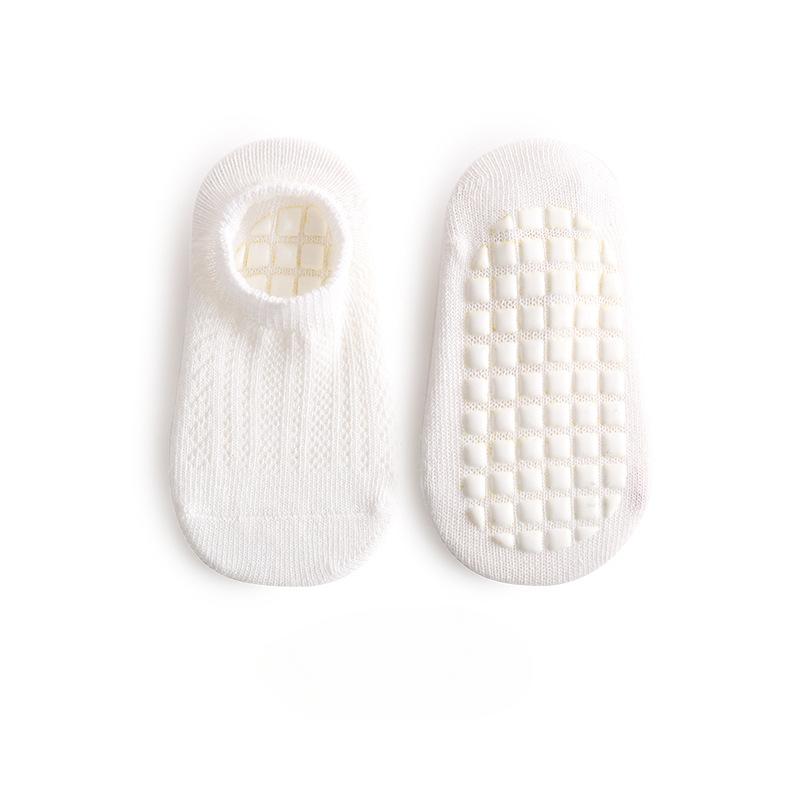 0-5 лет Хлопковые детские сетчатые носки Тонкие детские нескользящие напольные носки Короткие носки для малышей