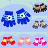 Cute Winter Soft Thick Warm Full Finger Gloves Toddler Knitting Kids Gloves