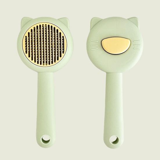 Pet Slicker Brush Self Cleaning Shedding Brush Cat Floating Hair Removal Massage Comb Pet Grooming Accessory for Dogs Cats