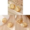 Small Piercing Earring Simple Small Shells Shaped Studs Earring Sweet Cool Party Jewelry Fashion Metal Ear Buckle