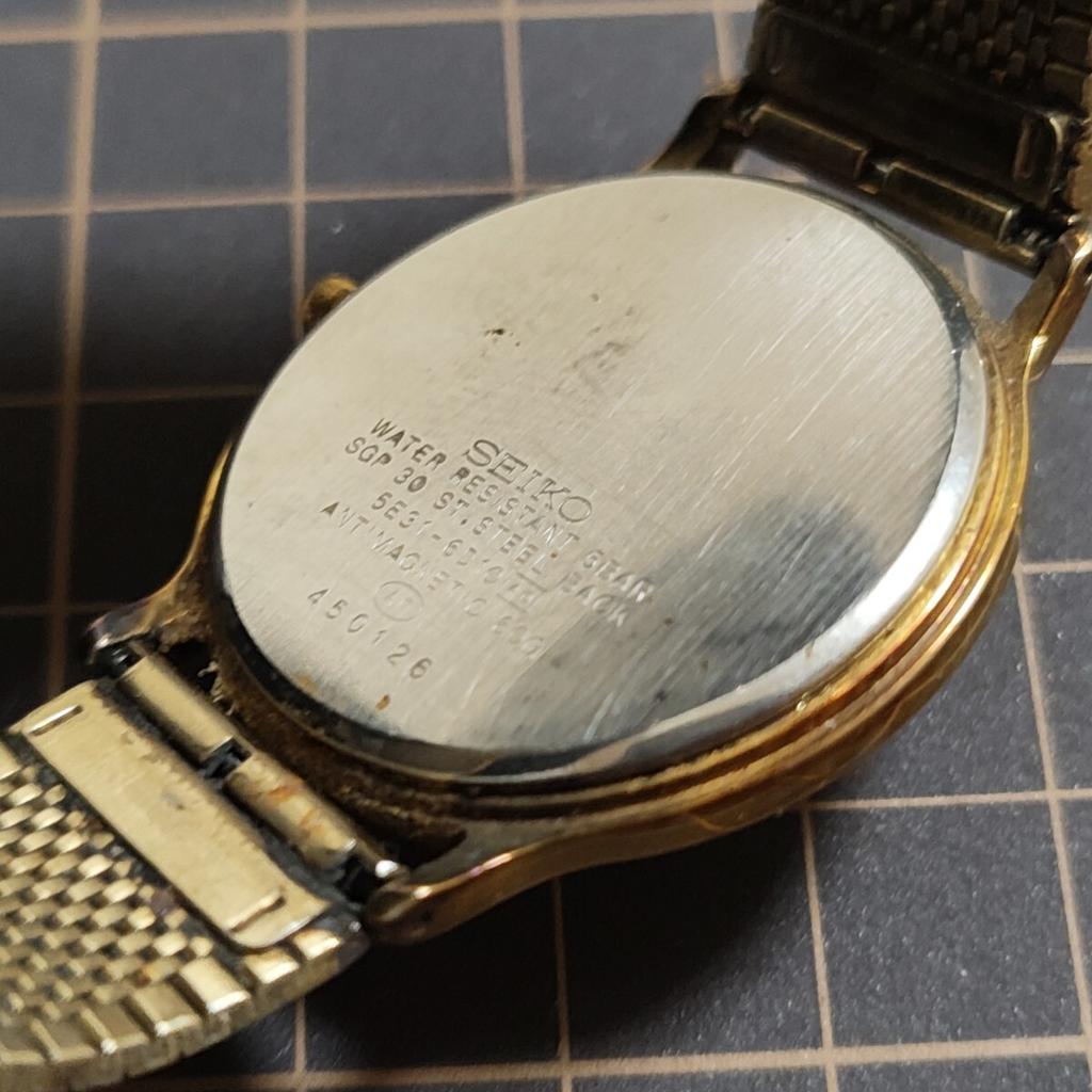 SEIKO SPIRIT Seiko Spirit Кварцевые наручные часы Золотые Код [Рабочее состояние] 5E31- (Управление K26)