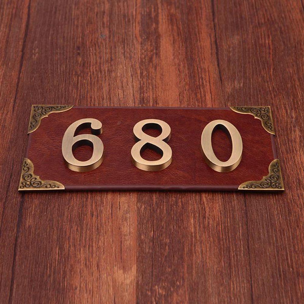 Decor Building Plaque Compartment Number Sticker Plate Sign Door  Address Digits Digital Sticker