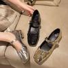 Размер 35-44 большого размера женская обувь 2024 года осень новая Мэри Джейн неглубокий носок одиночные туфли женские производитель