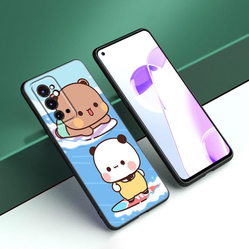 Cute BuBu DuDu Black Silicone Phone Case For OnePlus 9 10 11 12 ACE 2V Pro 9RT 10T 10R Nord CE 2 3 Lite N10 N20 N30 5G