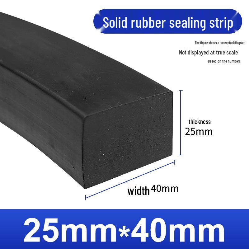 Nitrile Rubber Strip: Oil & Pressure-Resistant Shock Absorbing Glass Pad for Sealing & Joint Support