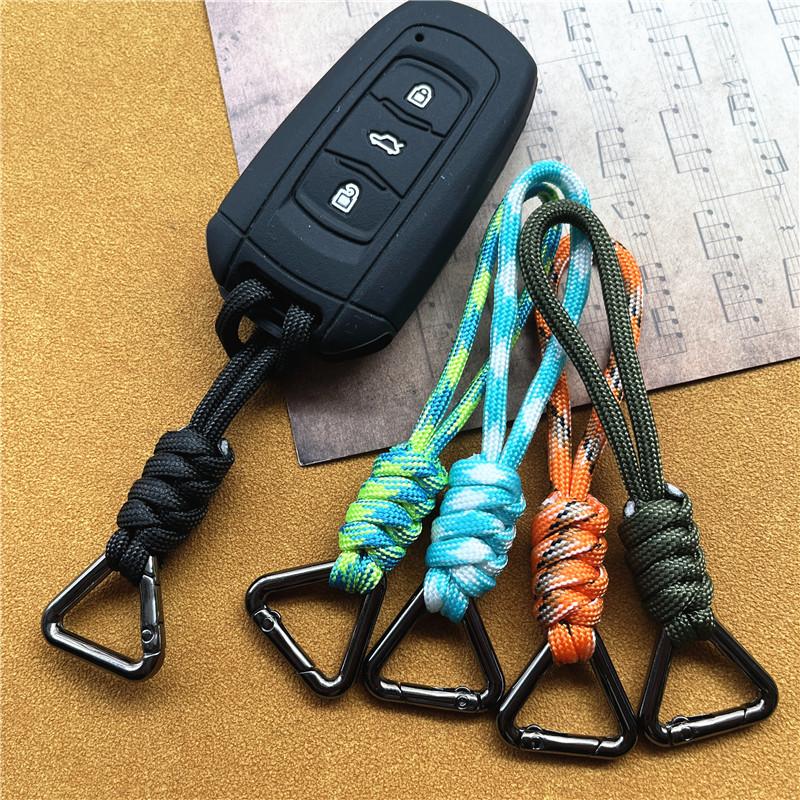 Key String Heavy Metal Keychain Strap Nylon Sling Handmade Chain Premium Rope for Keys Universal Pendant for Keys Short Lanyard