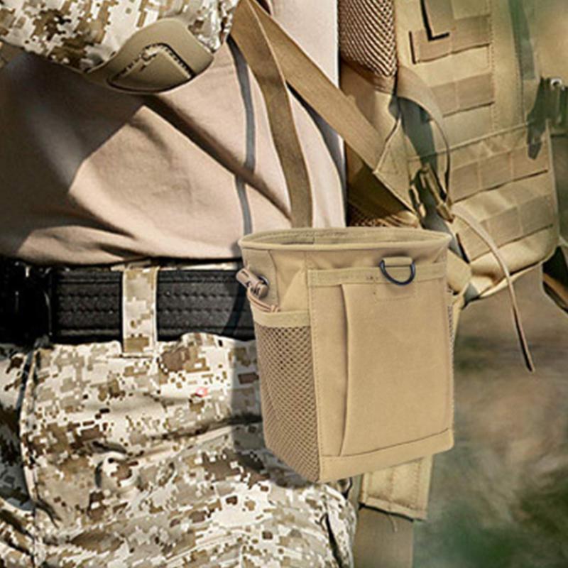 1Pcs Storage Bag Outdoor Molle Drawstring Magazine Dump Pouch Adjustable Utility Belt Fanny Hip Bag