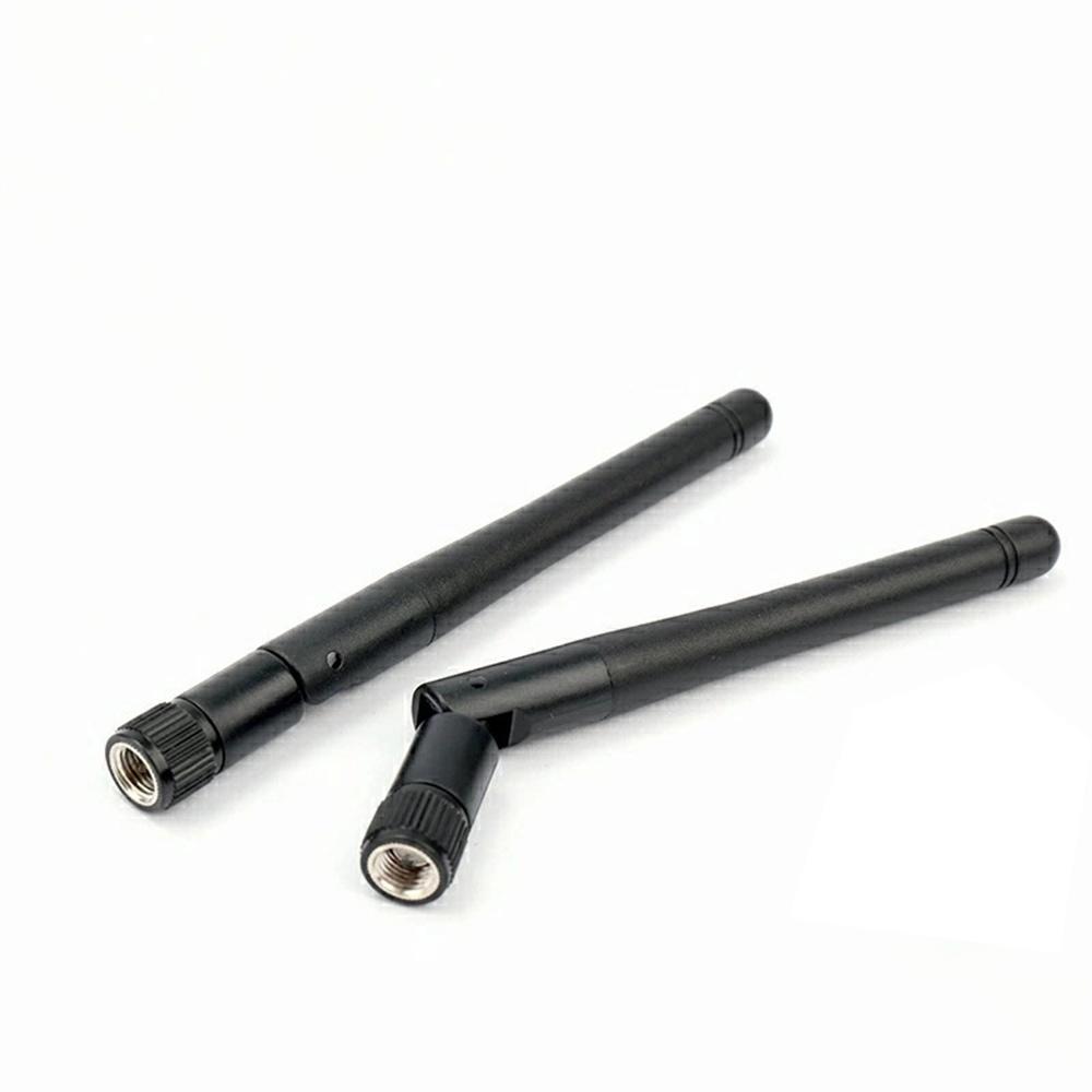 For WiFi 2.4GHz/5Ghz Wireless Router or Card SMA Inner Hole Antenna 5-pack Black