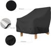 Gatphy Patio Furniture Cover Waterproof Windproof, 210D Outdoor Chair Cover 80x85x91cm UV Resistant Tear Resistant with Adjustable Cord, Black