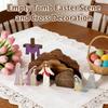 9 Pcs Handmade Craft Empty Tomb Scene Set Realistic Christian Decor  Office Decor