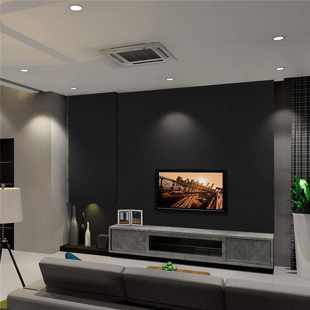 Ширина 80 см Самоклеящаяся пленка Черная матовая Утолщенная наклейка Мебель Кухня для Шкафов Столов Стена DIY Ремонт Обои