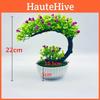 Plastic Shape Crescent Rose Bonsai Potted Plant For Indoor Garden And Gift Ideas
