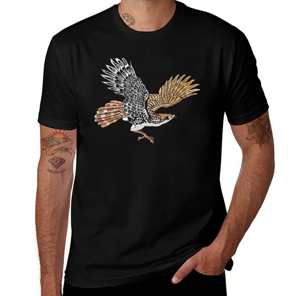 Red Tailed Hawk Japanese Style Hawk Hawk Tattoo Tshirt Work Duty Casual Tshirt